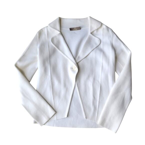 Cruciani Knit Sweater White 40 Small 4 - Picture 9 of 10